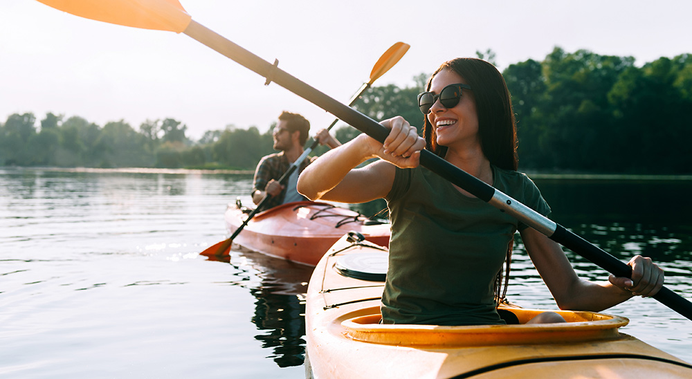 A couple kayaks in Manchester, NH 